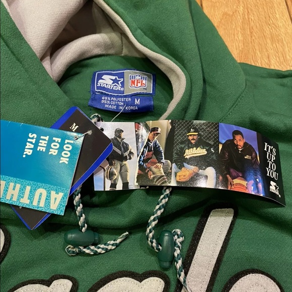 PHILADELPHIA EAGLES Vtg 90s Hoodie STARTER Script - Picture 6 of 7